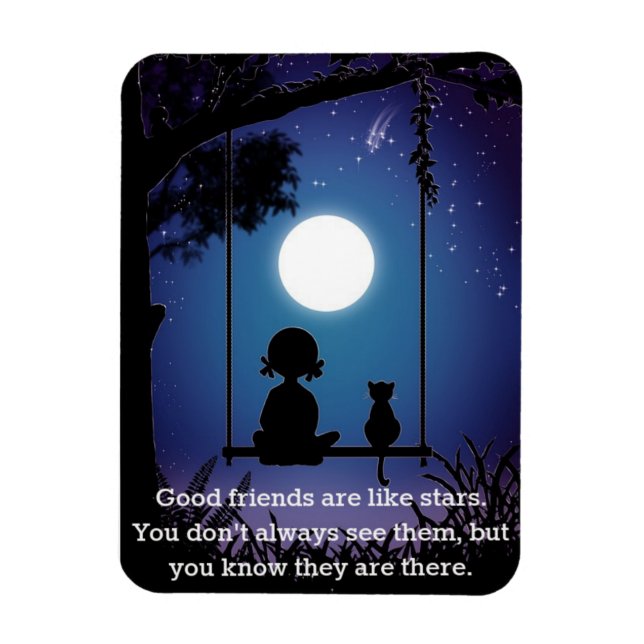 Friends Are Like Star3" x 4" Flexible Photo Magnet (Vertical)