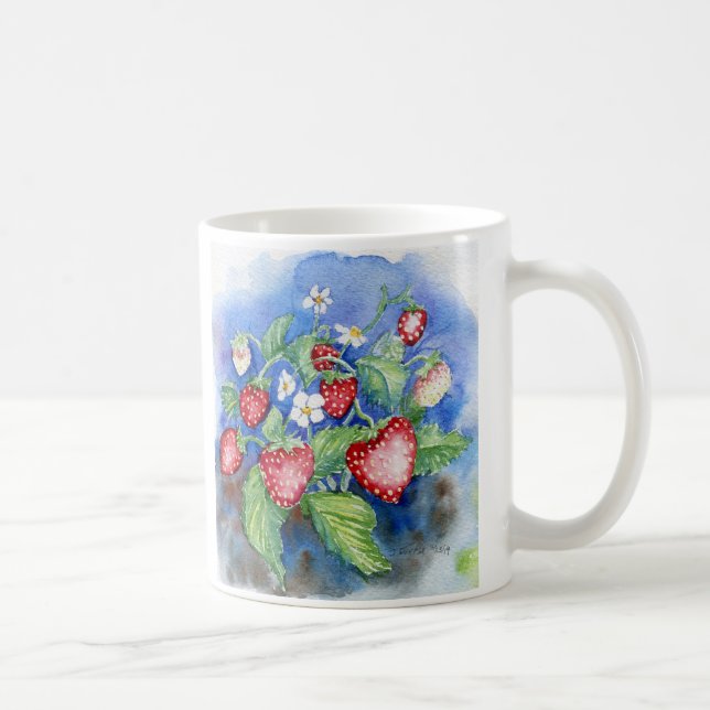 "Friends Are the Strawberries" Coffee Mug (Right)