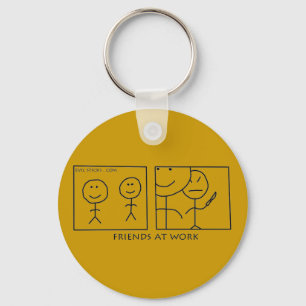 Friends At Work Keychain