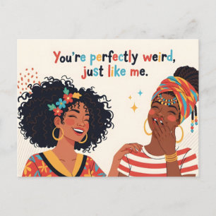 Friends Beautiful Black Women Laughing Postcard
