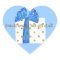 Friends Best Gift Blue and Gold