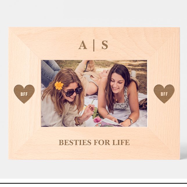 Friends BFF Monogram Custom Wood Frames (Creator Uploaded)