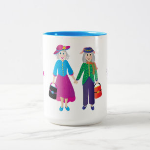 FRIENDS BFF UNTIL WE'RE OLD AND GRAY Two-Tone COFF Two-Tone Coffee Mug