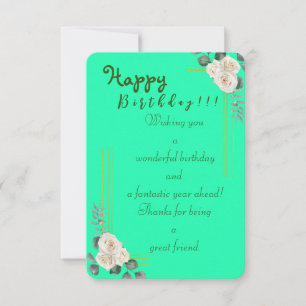 Friend's birthday card