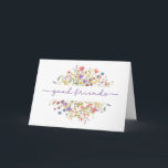 Friends Birthday Surrounded by Delicate Wildflower Card<br><div class="desc">Celebrate the bond of friendship with this heartwarming birthday card adorned with delicate wildflowers. The front message, 'Good Friends, ' sets the tone for a celebration of camaraderie and shared memories. Perfect for honouring a special friend on their birthday, this card radiates warmth and affection in its minimalist floral design....</div>