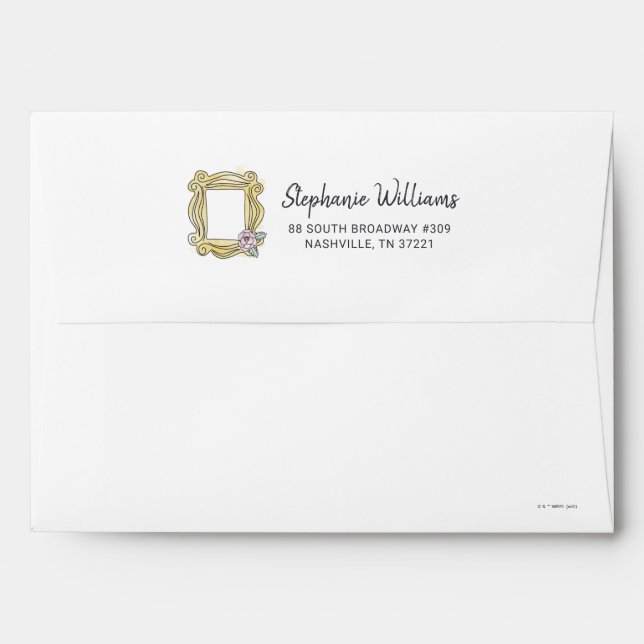 FRIENDS™ | Bridal Shower Peephole Frame Envelope (Back (Top Flap))
