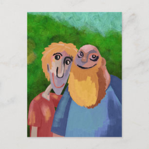 Friends, Brothers, Lovers. Great Time on Vacation! Postcard