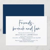 Friends, Brunch and Love, Casual Bridal Shower
