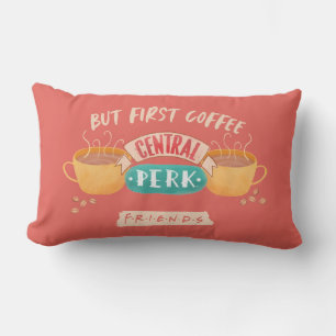 FRIENDS™   But First Coffee - Central Perk Lumbar Pillow