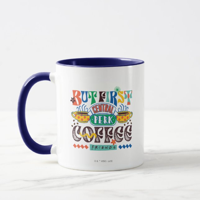FRIENDS™ | But First Coffee Vibrant Graphic Mug (Left)