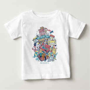 FRIENDS™ Cartoon Collage Baby T-Shirt