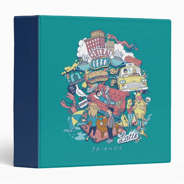 FRIENDS™ | Cartoon Collage Binder (Front/Spine)