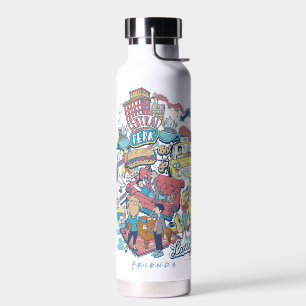 FRIENDS™   Cartoon Collage Water Bottle