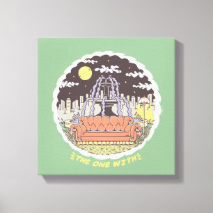 FRIENDS™   Cartoon Fountain Canvas Print