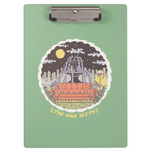 FRIENDS™   Cartoon Fountain Clipboard