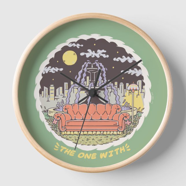 FRIENDS™ | Cartoon Fountain Clock (Front)