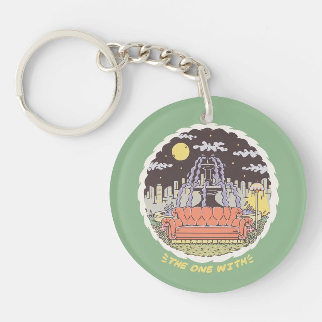 FRIENDS™ | Cartoon Fountain Keychain (Front)