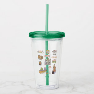 FRIENDS™   Cartoon Icons Acrylic Tumbler