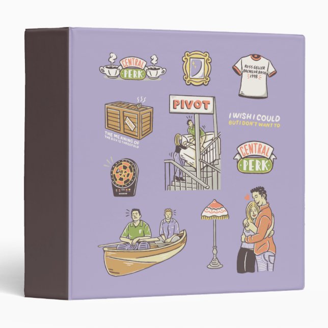 FRIENDS™ | Cartoon Icons Binder (Front/Spine)