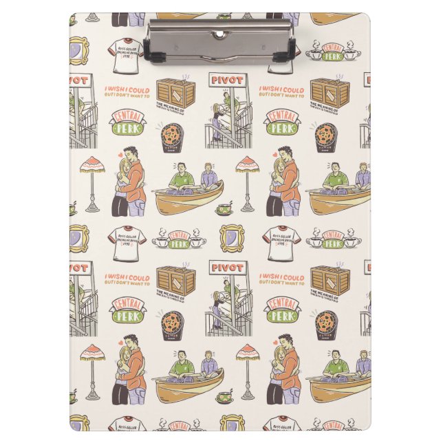 FRIENDS™ | Cartoon Icons Clipboard (Front)