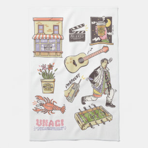 FRIENDS™   Cartoon Icons Graphic Kitchen Towel