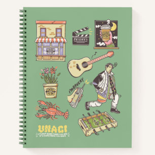 FRIENDS™   Cartoon Icons Graphic Notebook