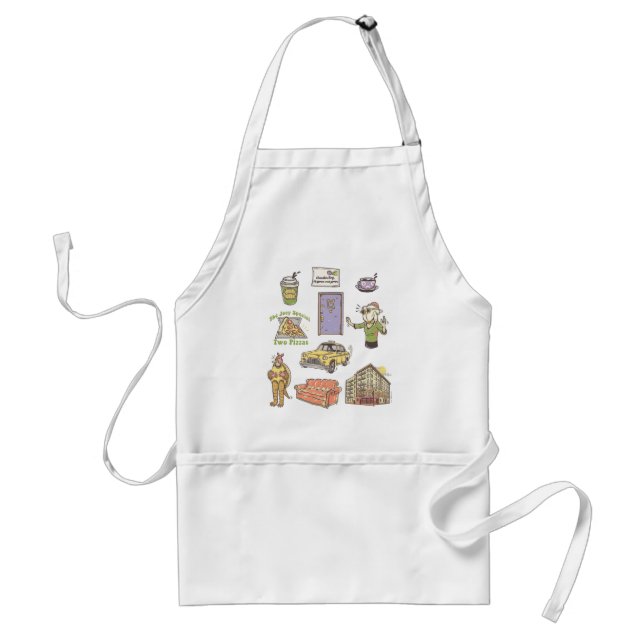 FRIENDS™ | Cartoon Icons Graphic Standard Apron (Front)