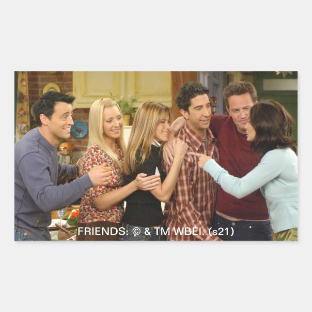 FRIENDS™ | Cast Thanksgiving Group Hug Sticker (Front)