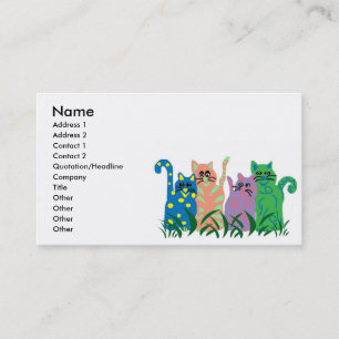 Friends cat business cards