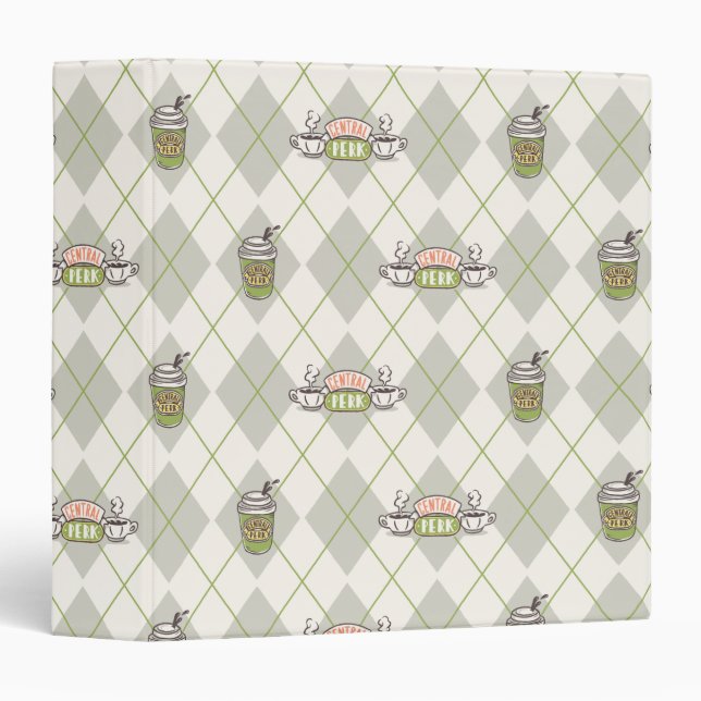 FRIENDS™  | Central Perk Argyle Pattern Binder (Front/Spine)