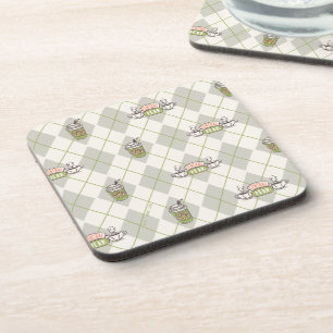 FRIENDS™    Central Perk Argyle Pattern Coaster