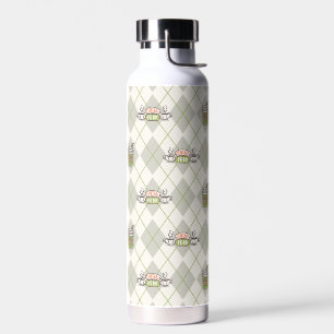 FRIENDS™    Central Perk Argyle Pattern Water Bottle