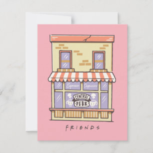 FRIENDS™   Central Perk Cartoon Coffee Shop Card
