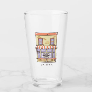 FRIENDS™   Central Perk Cartoon Coffee Shop Glass