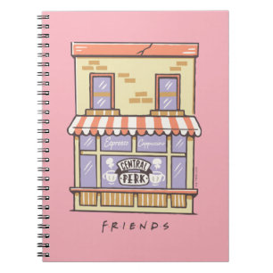 FRIENDS™ Central Perk Cartoon Coffee Shop Notebook