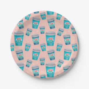 FRIENDS™   Central Perk Coffee Cup Pattern Paper Plate