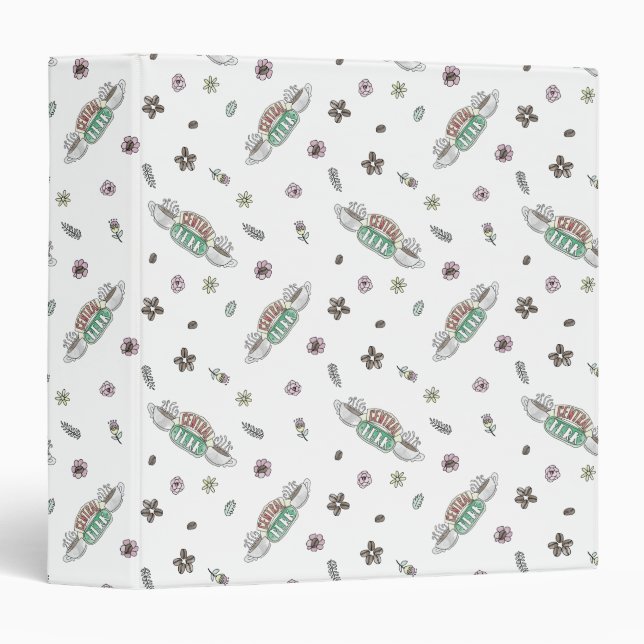 FRIENDS™ | Central Perk Coffee Watercolor Pattern Binder (Front/Spine)