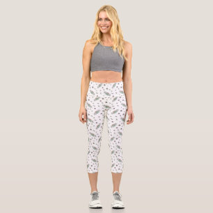FRIENDS™   Central Perk Coffee Watercolor Pattern Capri Leggings