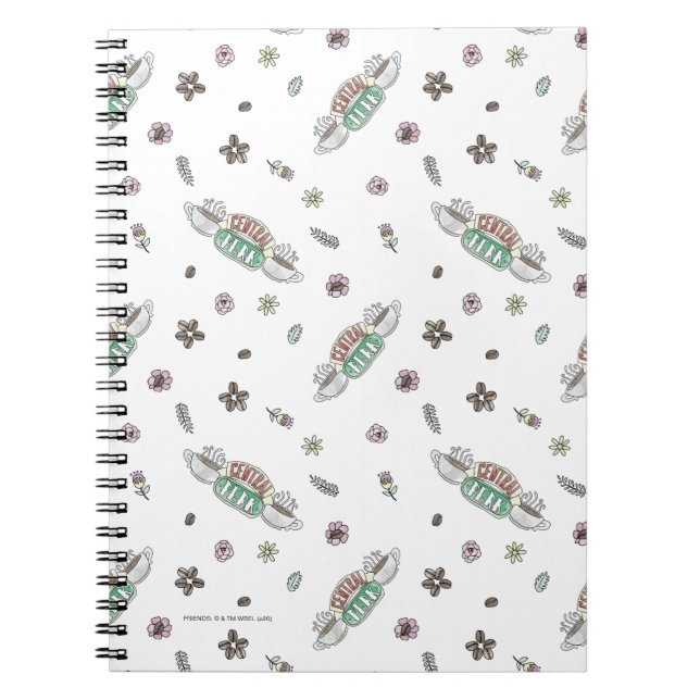FRIENDS™ | Central Perk Coffee Watercolor Pattern Notebook (Front)