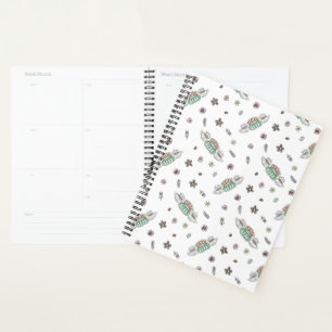 FRIENDS™   Central Perk Coffee Watercolor Pattern Planner