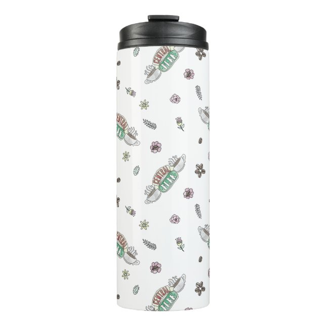 FRIENDS™ | Central Perk Coffee Watercolor Pattern Thermal Tumbler (Front)