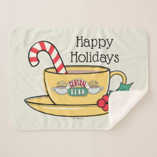 FRIENDS™ Central Perk Holiday Mug Sherpa Blanket
