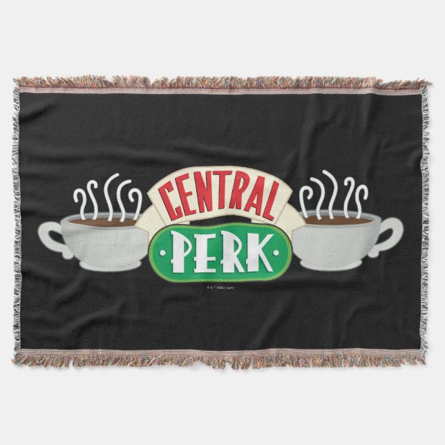 FRIENDS™ | Central Perk Logo Throw Blanket (Front)