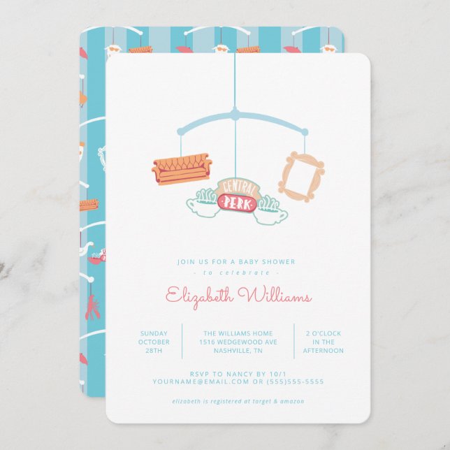 FRIENDS™ | Central Perk Mobile Baby Shower Invitation (Front/Back)