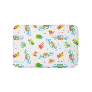 FRIENDS™   Central Perk Neon Pattern Bath Mat