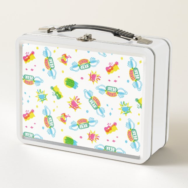 FRIENDS™ | Central Perk Neon Pattern Metal Lunch Box (Front)