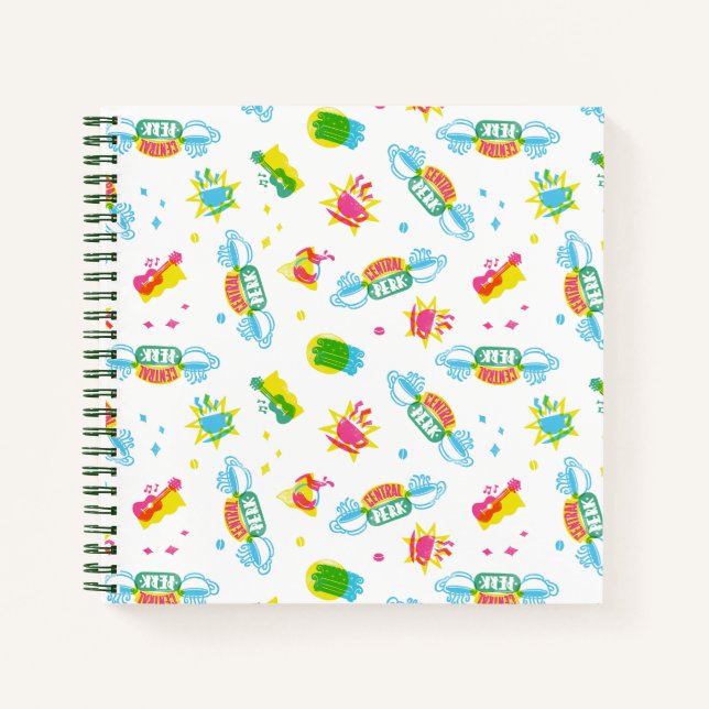 FRIENDS™ | Central Perk Neon Pattern Notebook (Front)