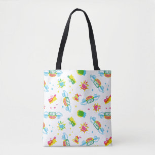 FRIENDS™   Central Perk Neon Pattern Tote Bag