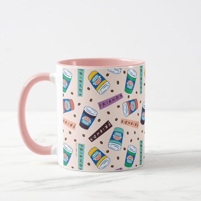 FRIENDS™ | Central Perk Vibrant Coffee Pattern Mug (Left)