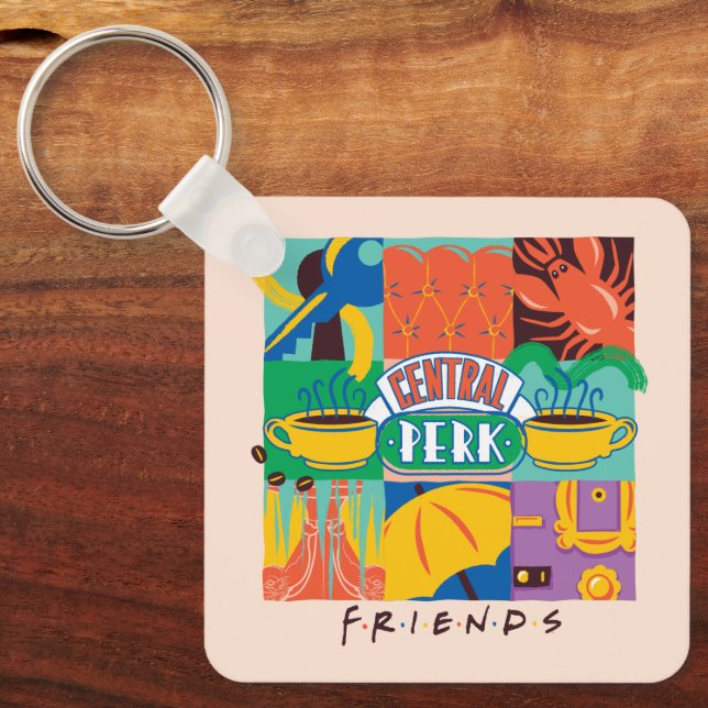 FRIENDS™ | Central Perk Vibrant Graphic Keychain (Front)